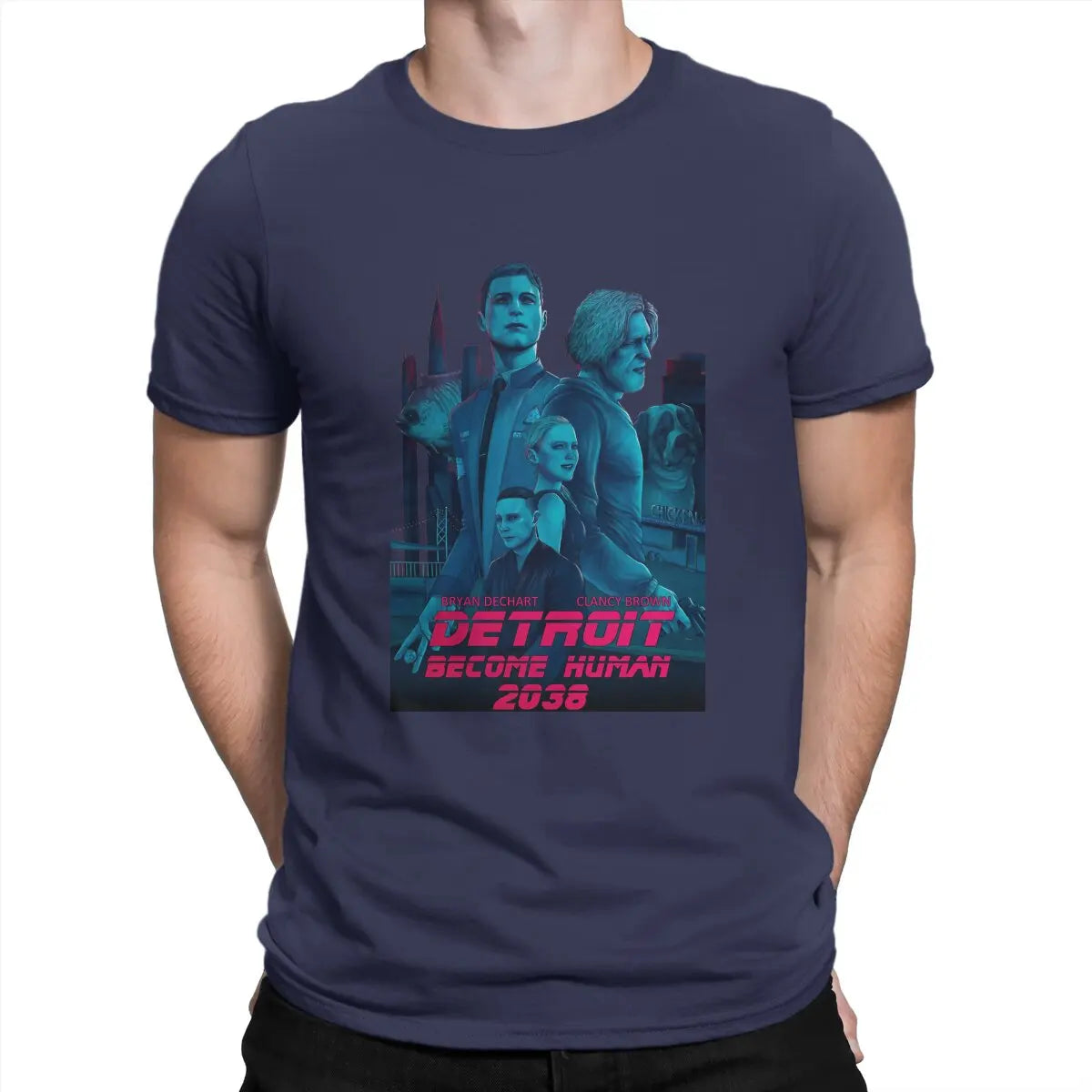 Detroit Become Human 2038 Retro Inspired Tshirt