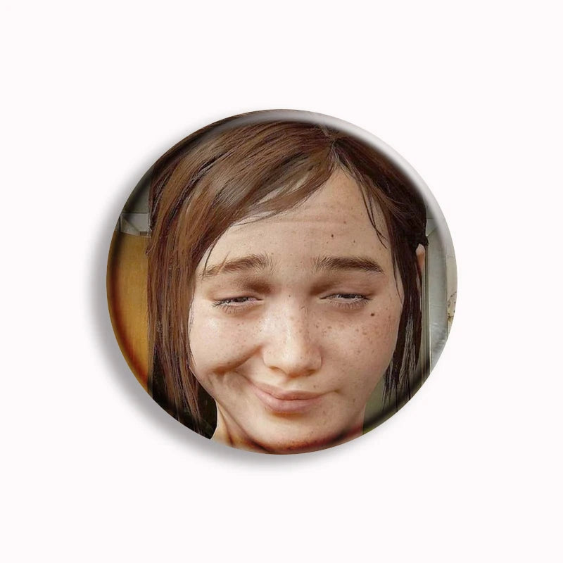 The Last Of Us Part I Ellie Williams Funny Pin - 44mm(1.7in) Available at 2Fast2See.co