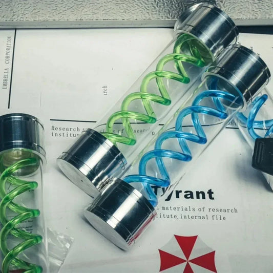 Resident Evil Game T-Virus Model Villainous Item Cosplay Blue & Green - 2pc - Both Available at 2Fast2See.co