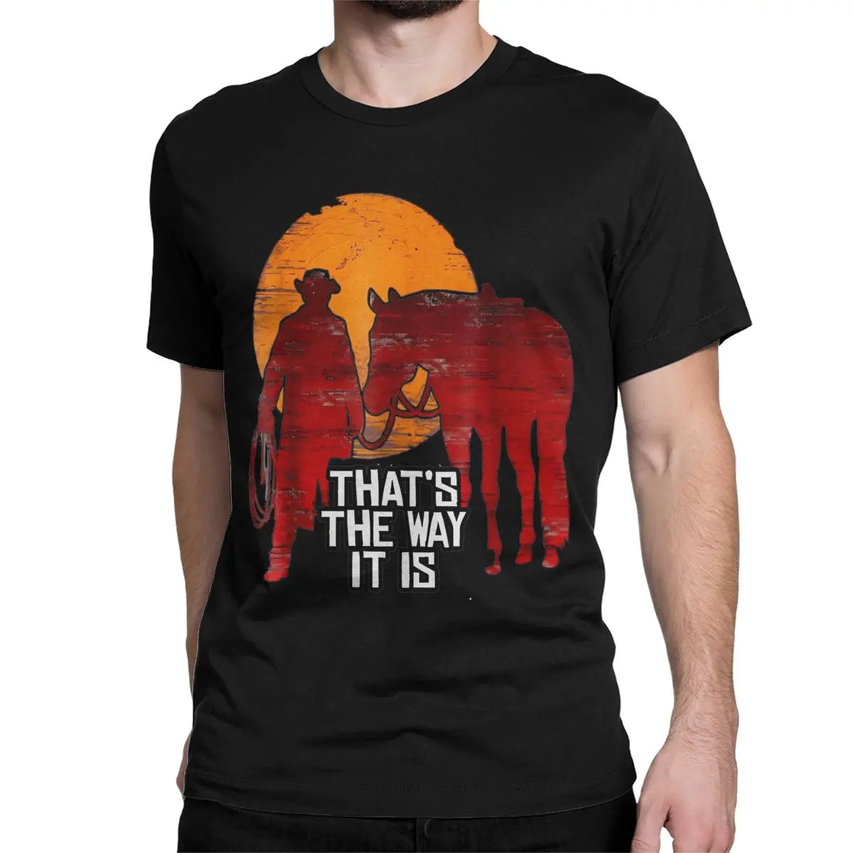 Red Dead Redemption Thats The Way It Is Arthur Morgan Tshirt - Black / S Available at 2Fast2See.co
