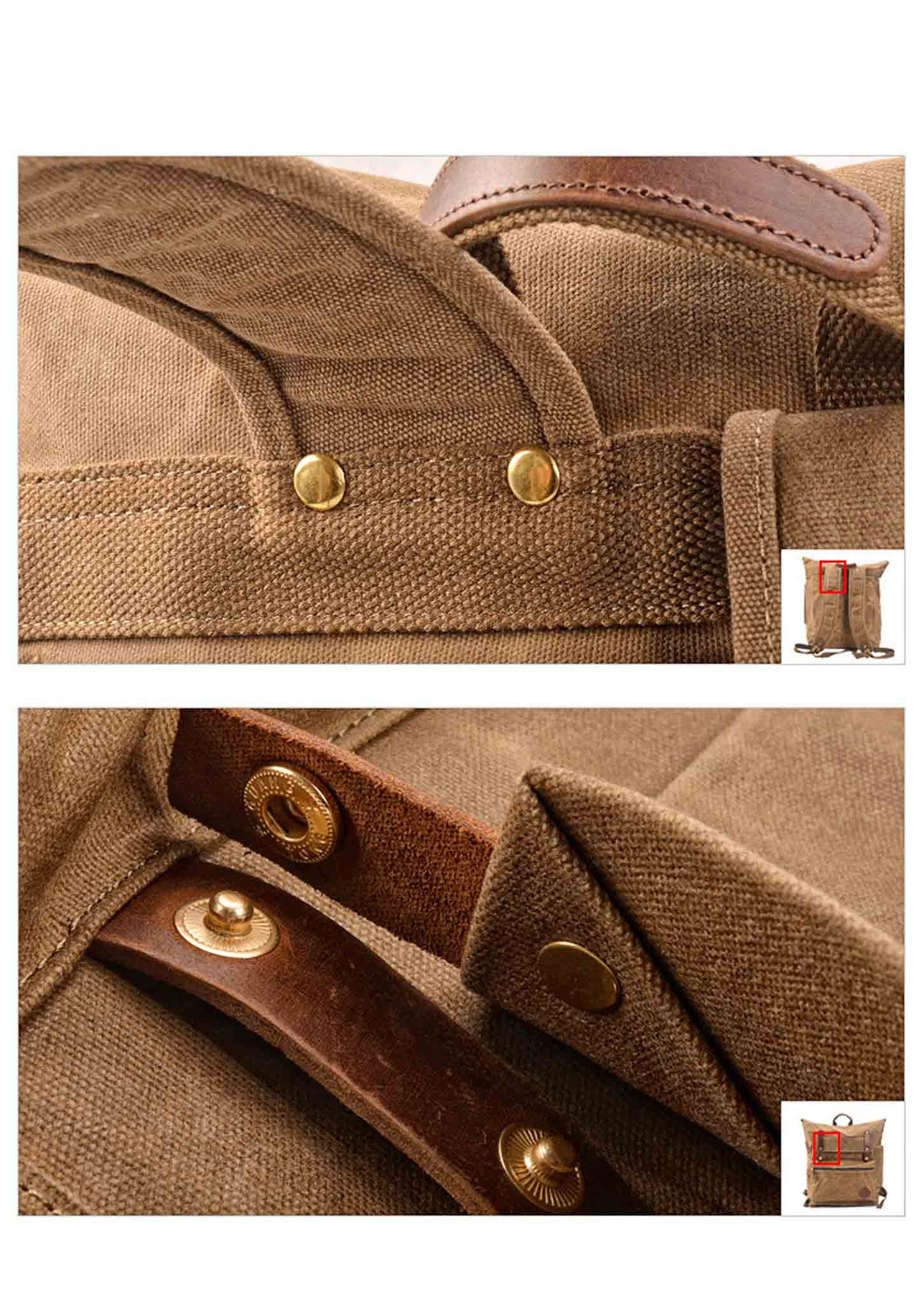 Classic Vintage Canvas Backpack for Hiking & Camping - Available at 2Fast2See.co