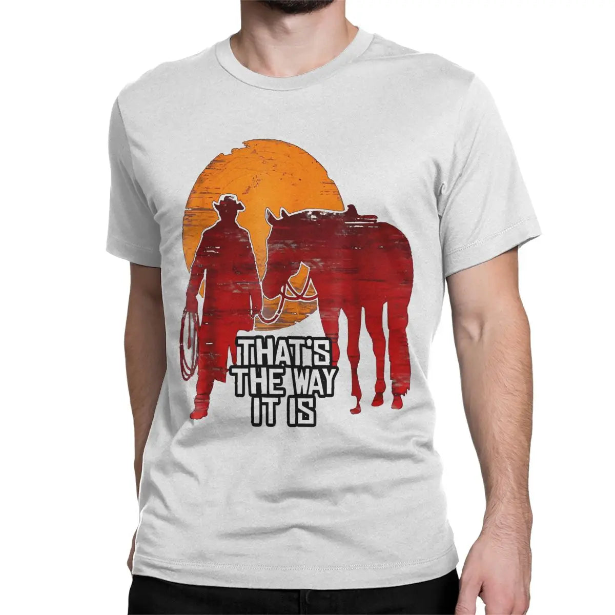 Red Dead Redemption Thats The Way It Is Arthur Morgan Tshirt - White / S Available at 2Fast2See.co