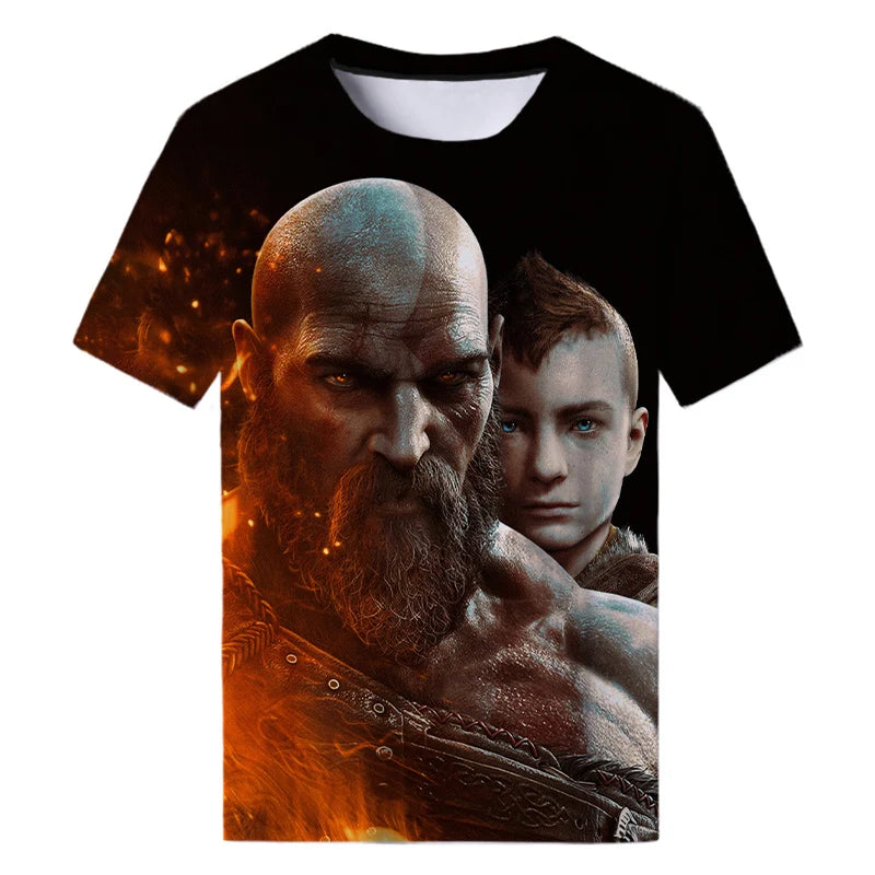God of War Ragnarok Tshirts Casual Themed Cotton Tshirts - Option 6 / S Available at 2Fast2See.co
