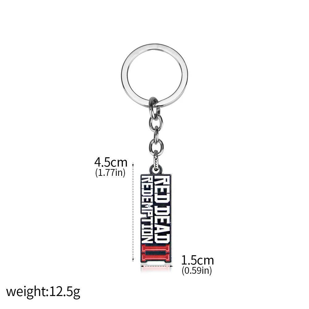 Red Dead Redemption II Silver Keychain - Default Title Available at 2Fast2See.co