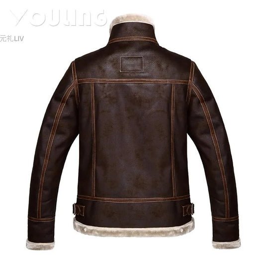 Resident Evil Biohazard 4 LeonĀ·SĀ·kennedy Cosplay Leather Coat Men's Thickened Winter Jacket - M Available at 2Fast2See.co