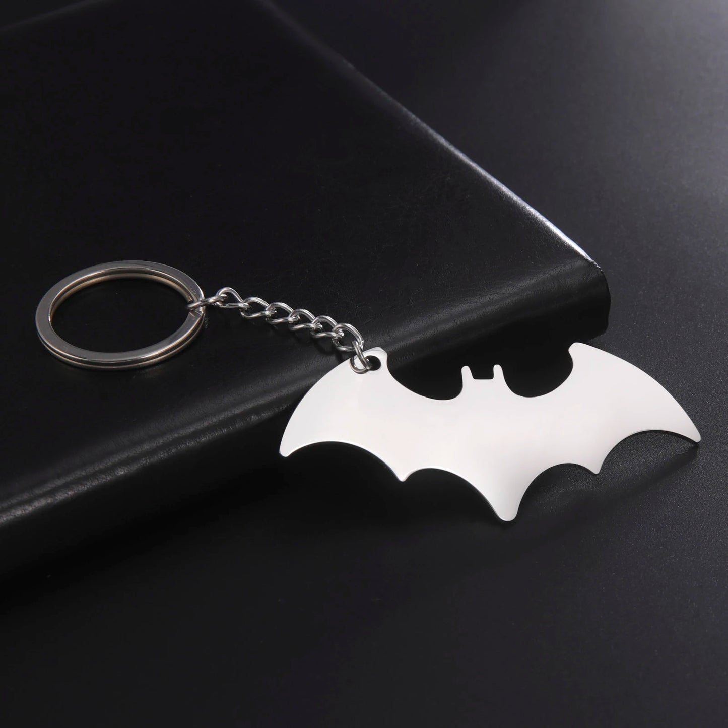 Stainless Steel Batman Silver Keychain