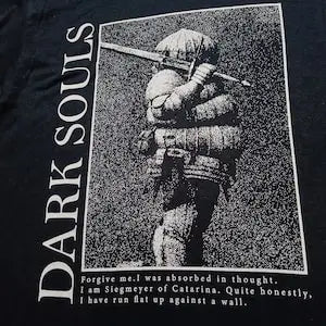 Dark Souls Siegmeyer of Catarina Soulsborne Tshirt - Black / S Available at 2Fast2See.co