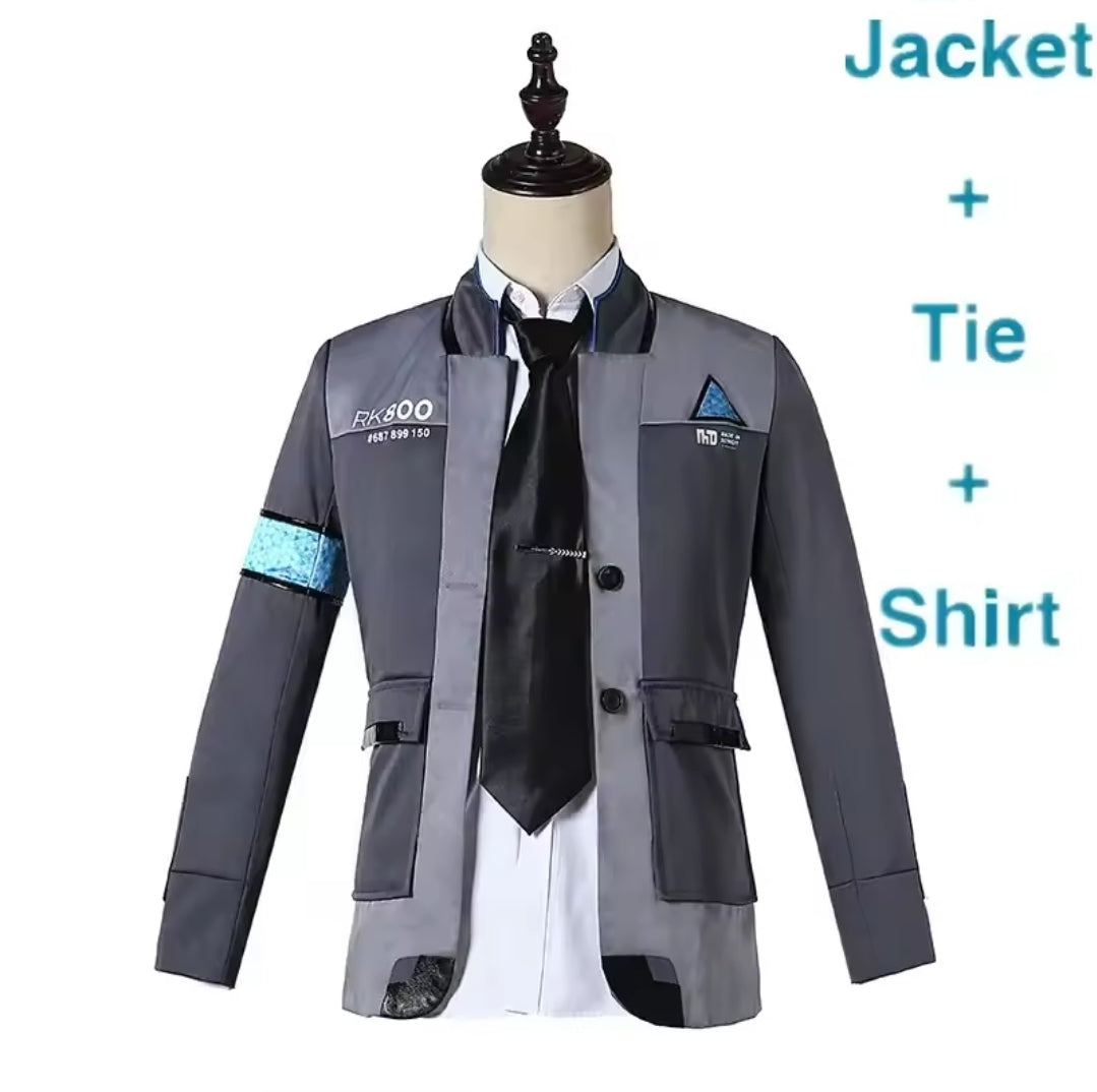 Detroit: Become Human Connor RK800 Agent Uniform Suit Cosplay Costume Jacket