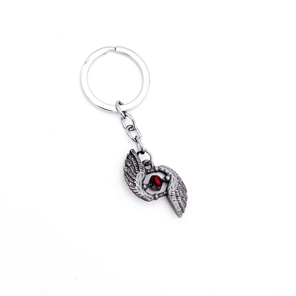 Devil May Cry Dante & Nero Sword Keychain Set - Rebellion, Red Queen, Ebony & Ivory Revolver Keyrings - Option 5 Available at 2Fast2See.co