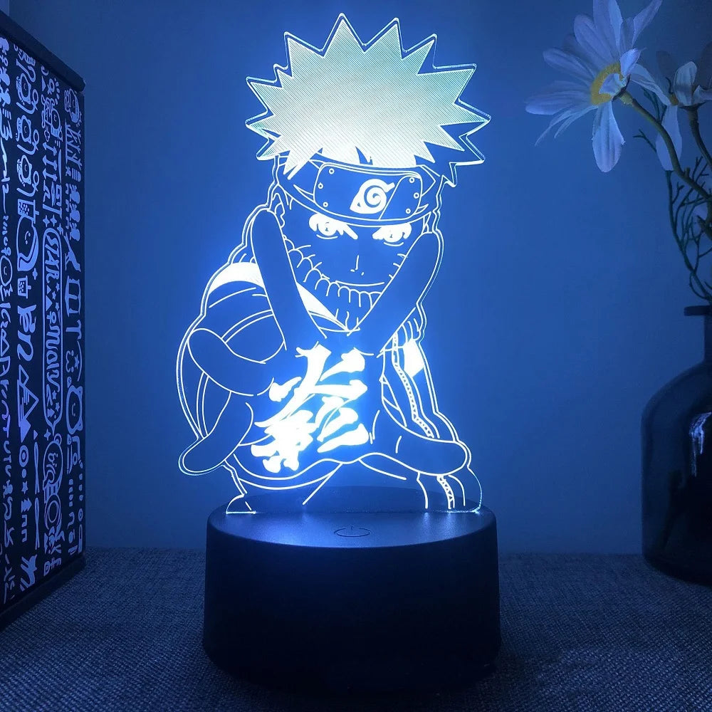 Anime Naruto Uzumaki LED 3D Night Lamps 16 Colors Lamp Decor