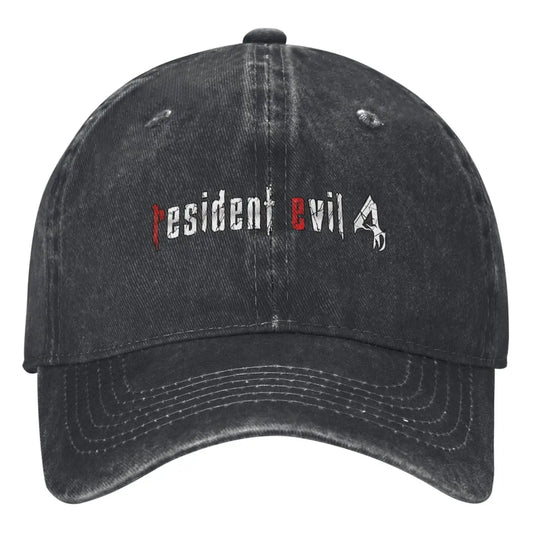 Resident Evil 4 Logo Washed Baseball Cap - Black / One Size Available at 2Fast2See.co