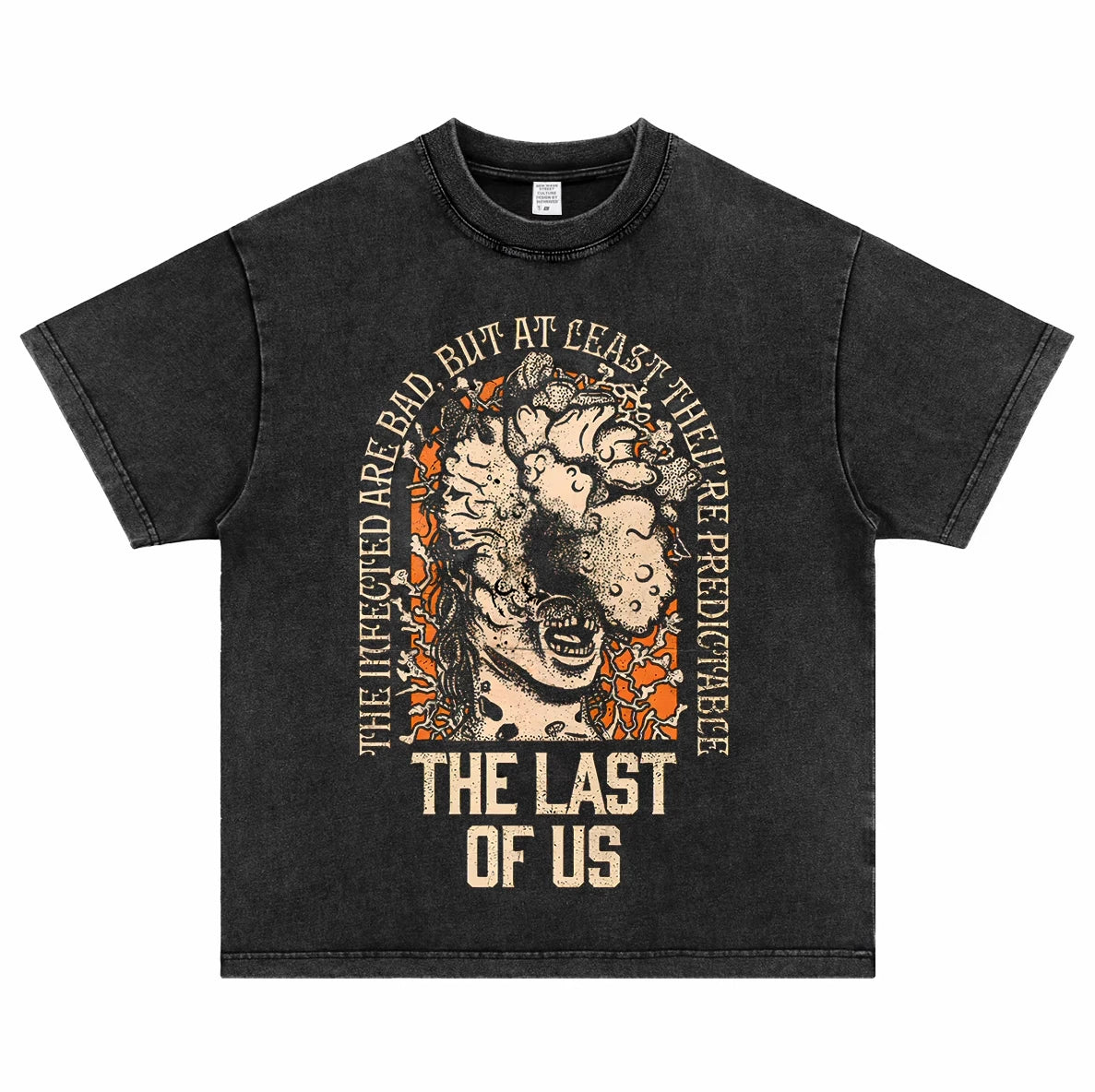 The Last of Us Pure Cotton Vintage Short-sleeved T-shirt Characters Tribute