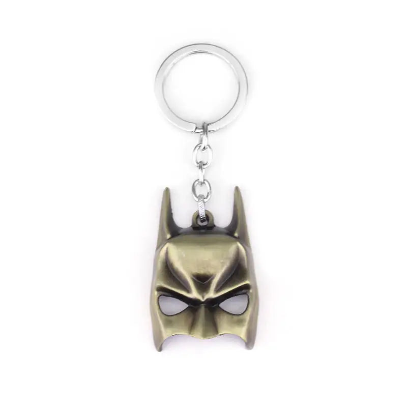 Batman's Mask Inspired Keychains Black & Bronze