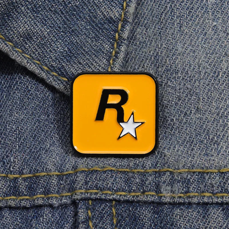 Rockstar Games Enamel Pin - Rockstar Games Enamel Pin Available at 2Fast2See.co