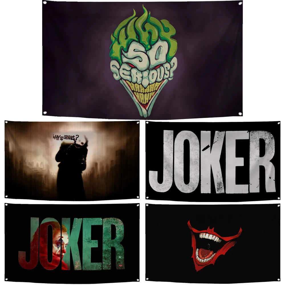 Joker Why So Serious? Inspired Fabric Banners Decoration Ideas - Available at 2Fast2See.co