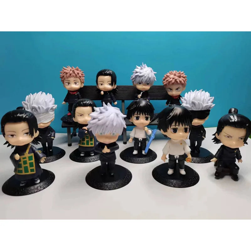 Set of 12 Anime Jujutsu Kaisen Figure Model Toys 10cm - Available at 2Fast2See.co