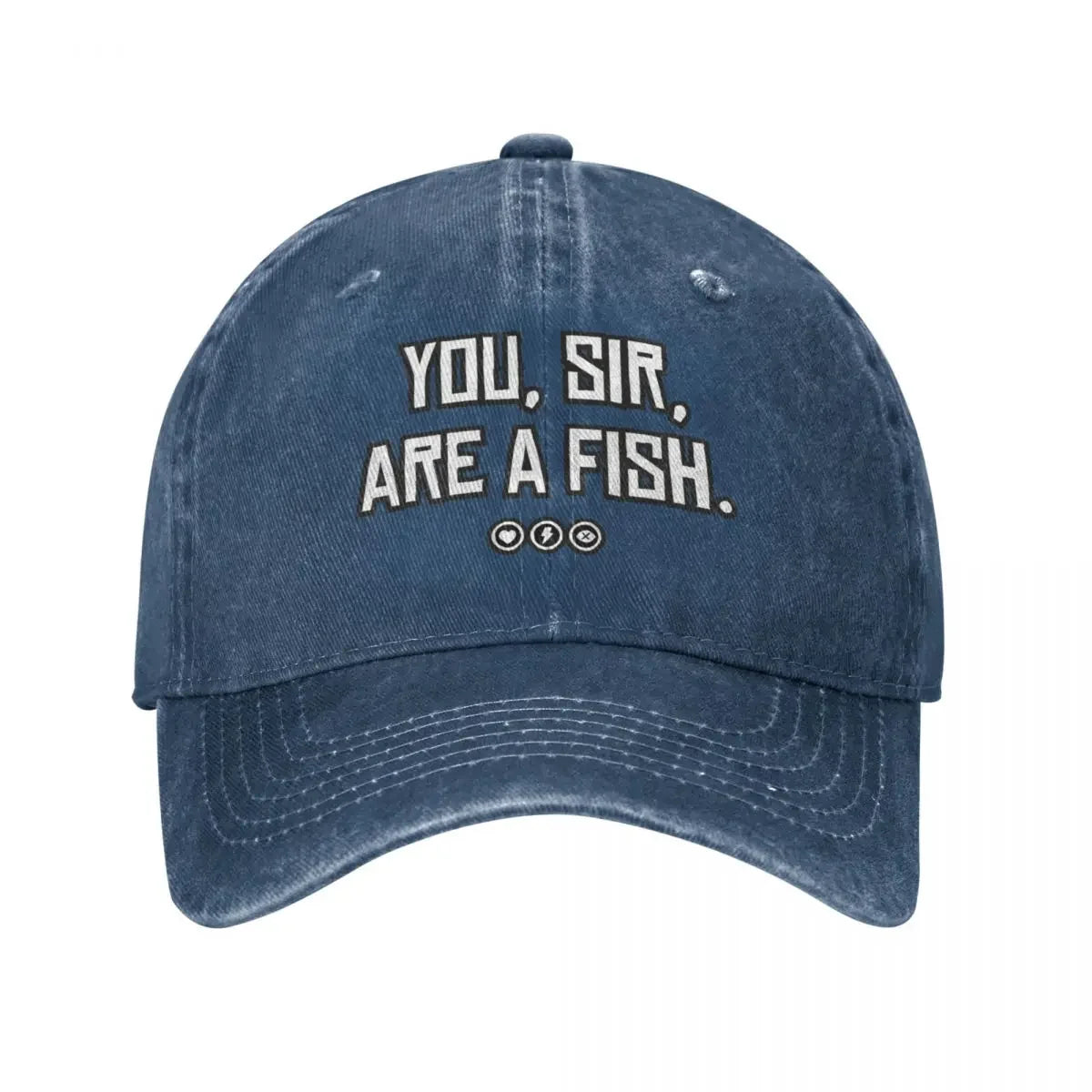 You, sir, are a fish | Red Dead Redemption 2 Inspired Design Cap - Navy Blue Available at 2Fast2See.co