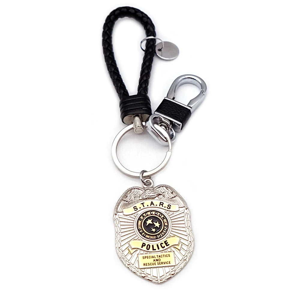 Resident Evil Game Leon S Kennedy RPD Raccoon City Keychains