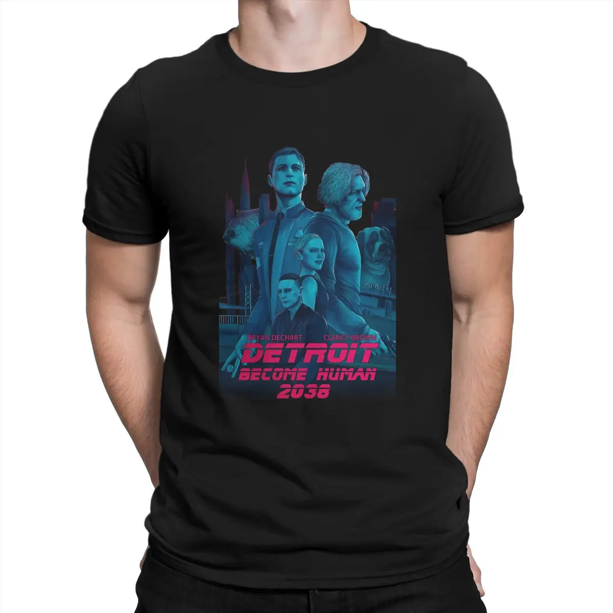 Detroit Become Human 2038 Retro Inspired Tshirt
