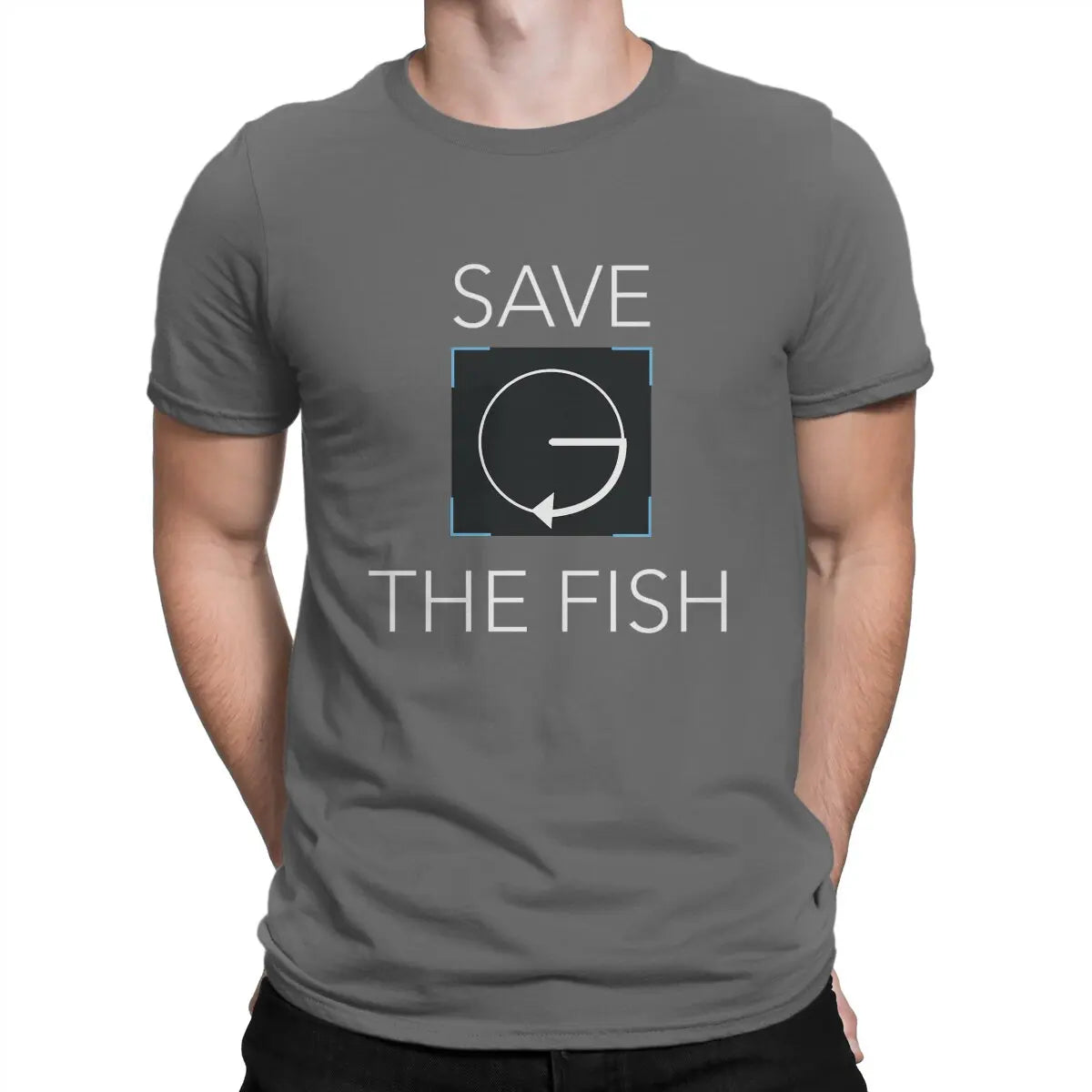 Detroit Become Human Save The Fish Cotton Short Sleeve T-Shirt