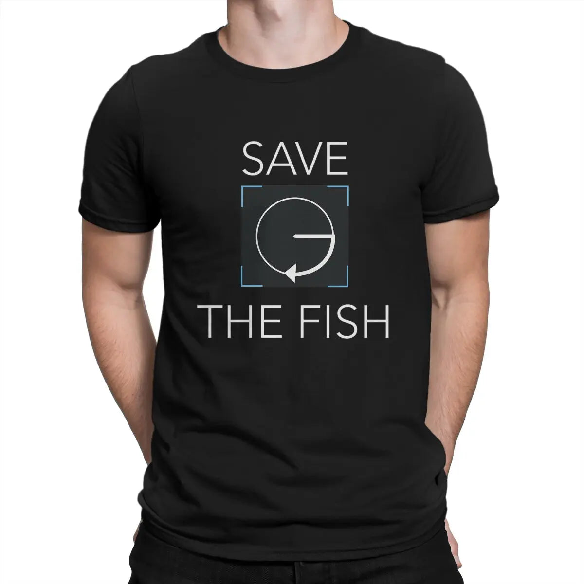 Detroit Become Human Save The Fish Cotton Short Sleeve T-Shirt
