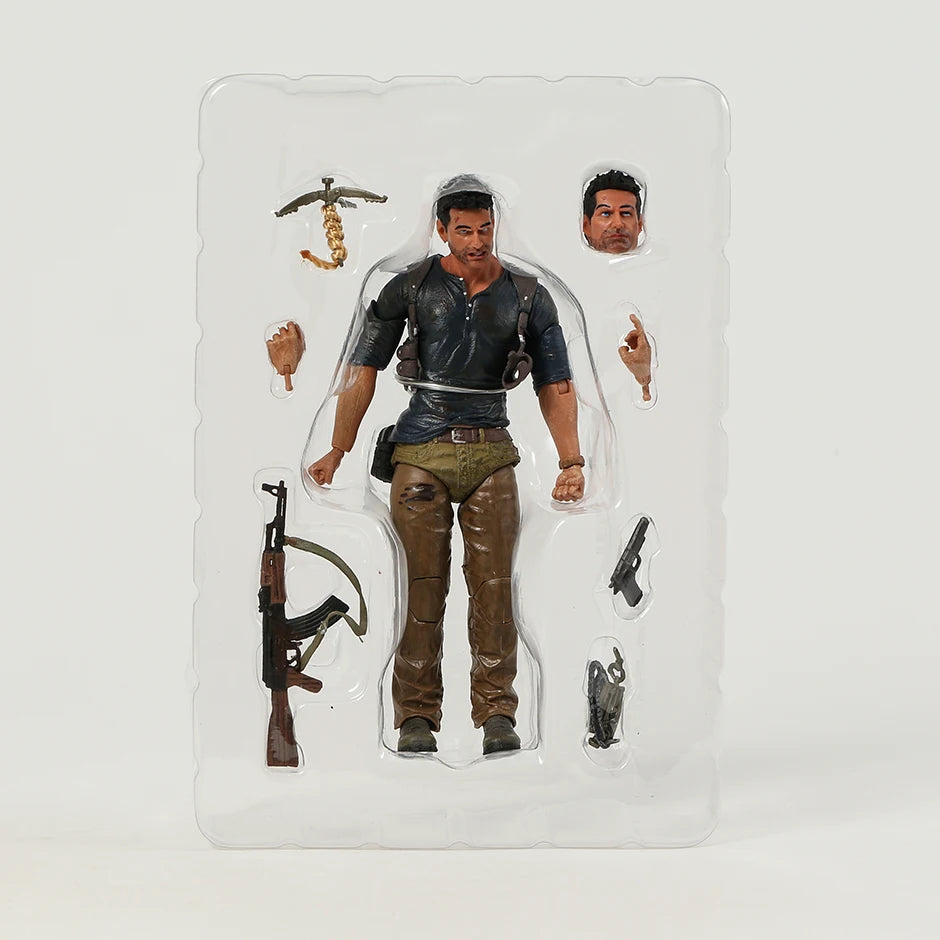 NECA Figure Uncharted 4 A Thief's End Nathan Drake Action Figure Model 17cm - Without Box Available at 2Fast2See.co