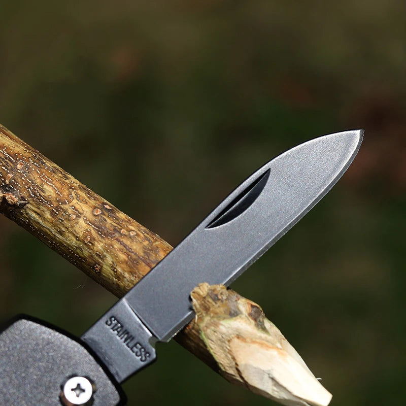 Outdoor Tool Folding Knife - Stainless Steel Emergency Equipment - Available at 2Fast2See.co