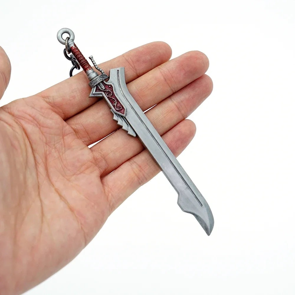 Devil May Cry Dante & Nero Sword Keychain Set - Rebellion, Red Queen, Ebony & Ivory Revolver Keyrings - Available at 2Fast2See.co