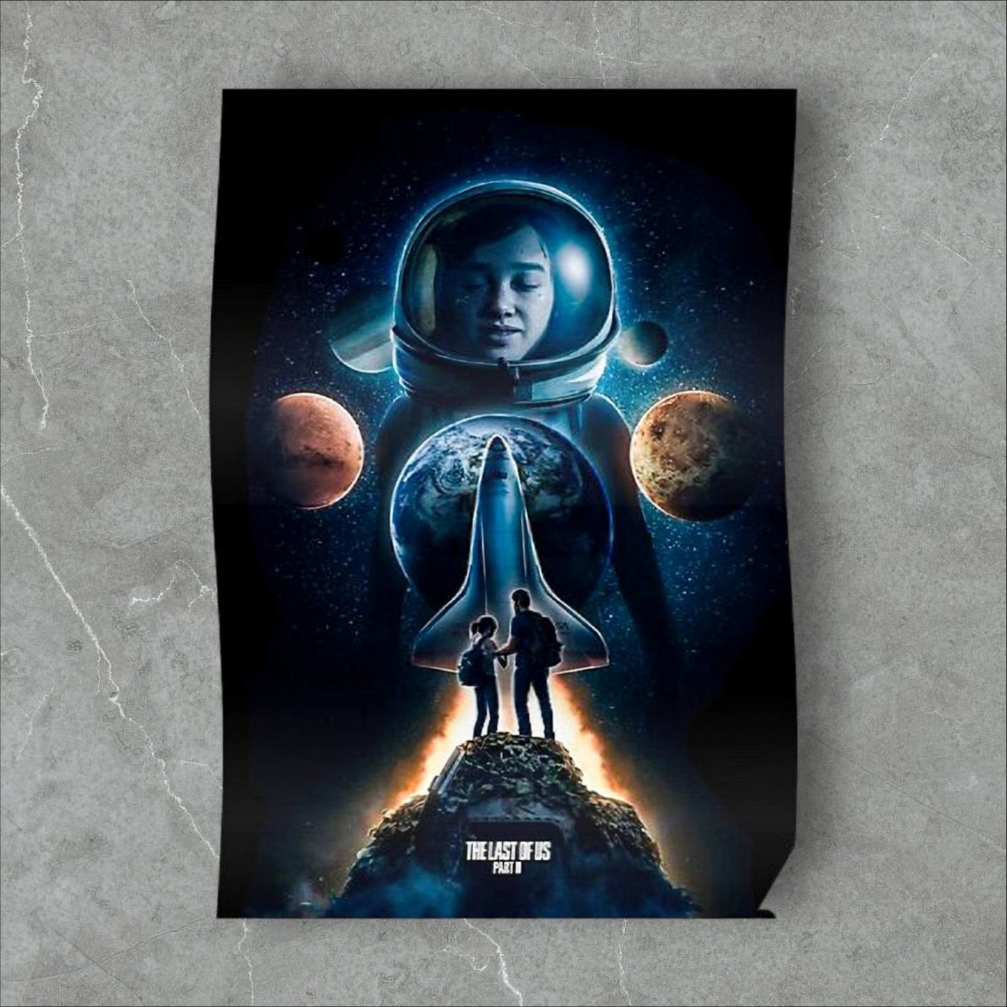 The Last Of Us Ellie Goes To Space Poster - Available at 2Fast2See.co