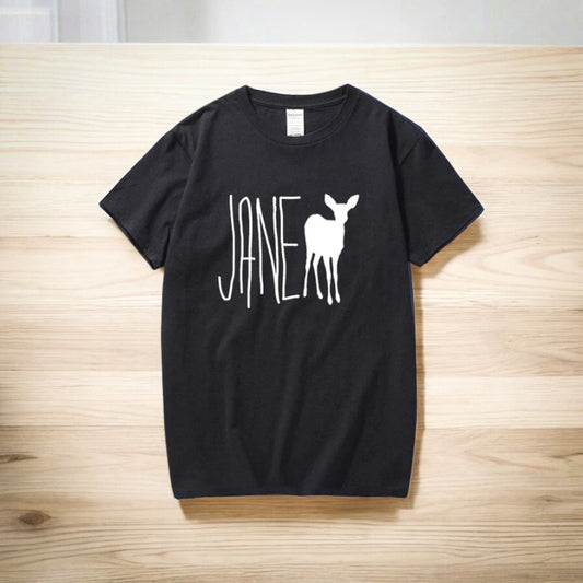 Life Is Strange Jane Doe Teal Character Cotton Tshirt - Black / S Available at 2Fast2See.co