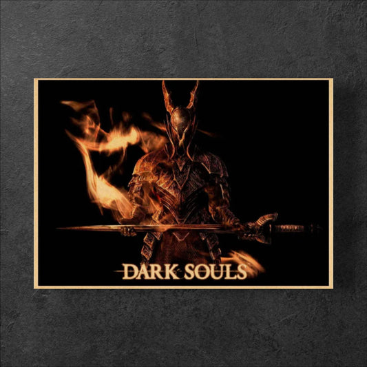Dark Souls Video Game Legendary Cinematic Vintage Poster - 42 x 30cm Available at 2Fast2See.co