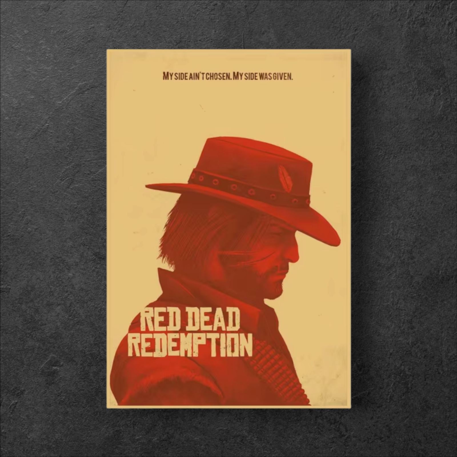 Red Dead Redemption 2 "My Side Was Given" Game Poster - 21X30cm Available at 2Fast2See.co