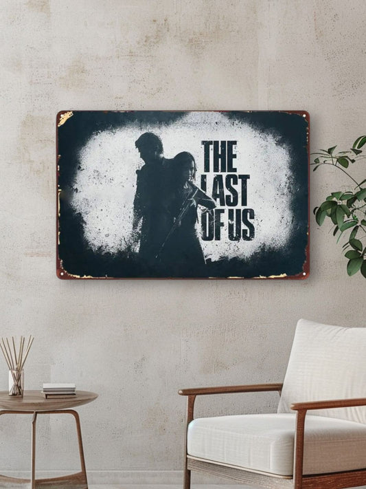 The Last of Us part I Ellie & Joel Metal Wall Sign - Clear / 14x20cm Available at 2Fast2See.co