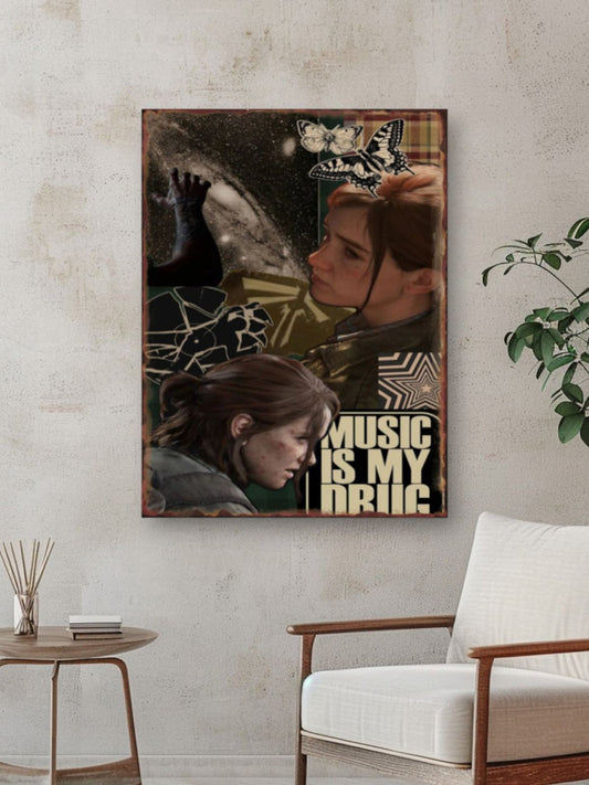 The Last of Us Ellie Williams Aesthetic Metal Sign - 14x20cm Available at 2Fast2See.co