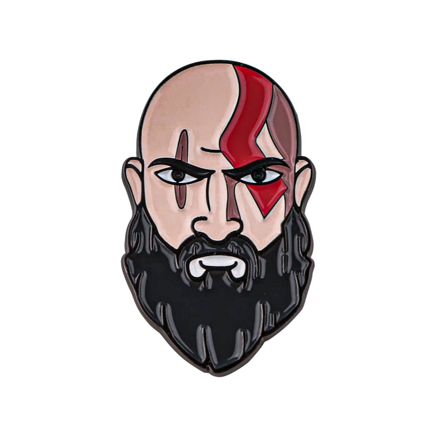 God of War Kratos Head Enamel Pin