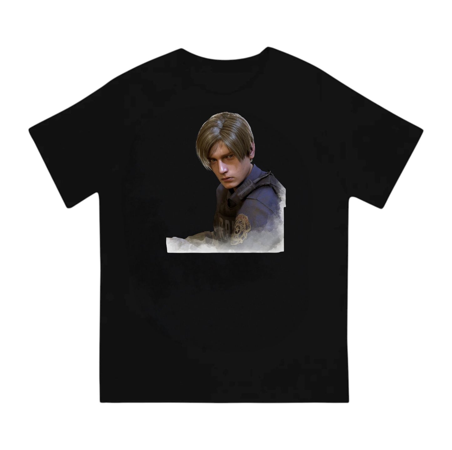 Resident Evil Leon Kennedy Tshirt 100% Cotton Short Sleeve Tee