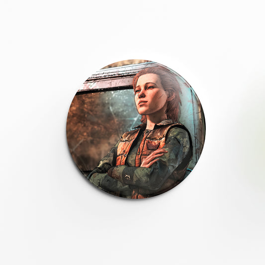 Telltale's The Walking Dead Brody Character Brooch - 32mm Available at 2Fast2See.co