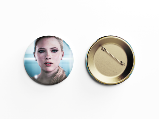 Detroit: Become Human Chloe Pin Handmade Round Badge - 58mm Available at 2Fast2See.co