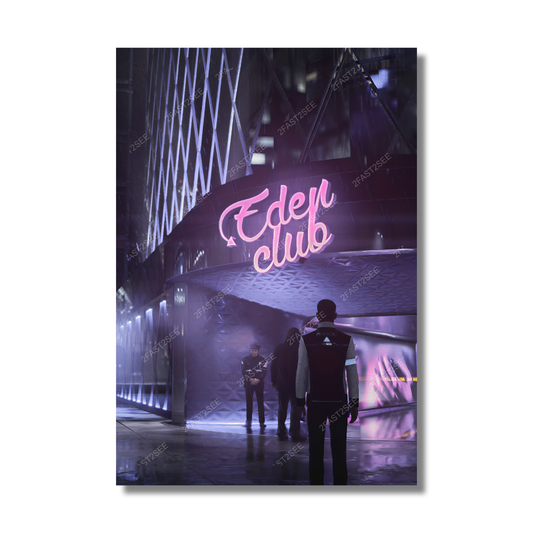 Detroit Become Human Connor Eden Club Poster Wall Decoration