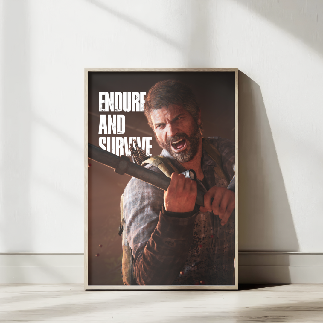 The Last of Us Joel Miller Endure & Survive Poster Wall Decoration
