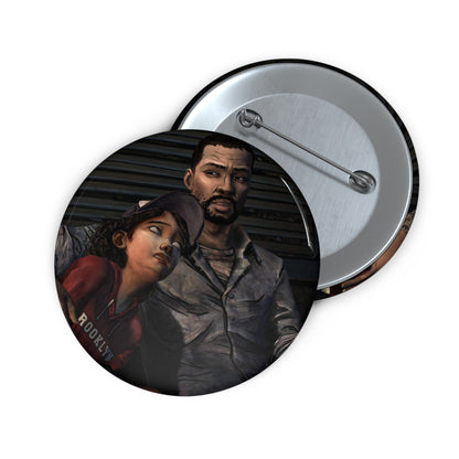 Telltales The Walking Dead Lee & Clementine Handmade Brooch