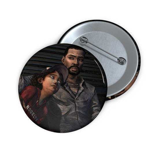 Telltales The Walking Dead Lee & Clementine Handmade Brooch