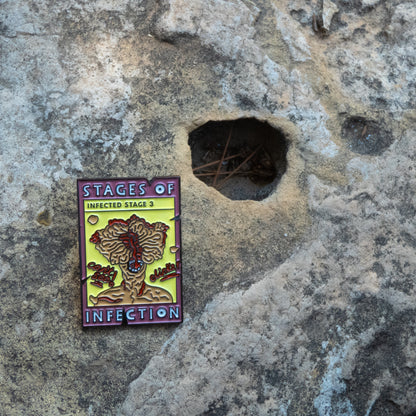 The Last of Us Clicker Enamel Pin Stages of Infection - Available at 2Fast2See.co