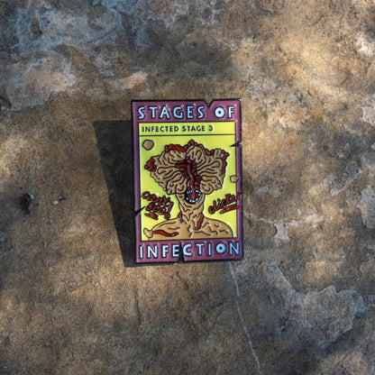 The Last of Us Clicker Enamel Pin Stages of Infection - Available at 2Fast2See.co