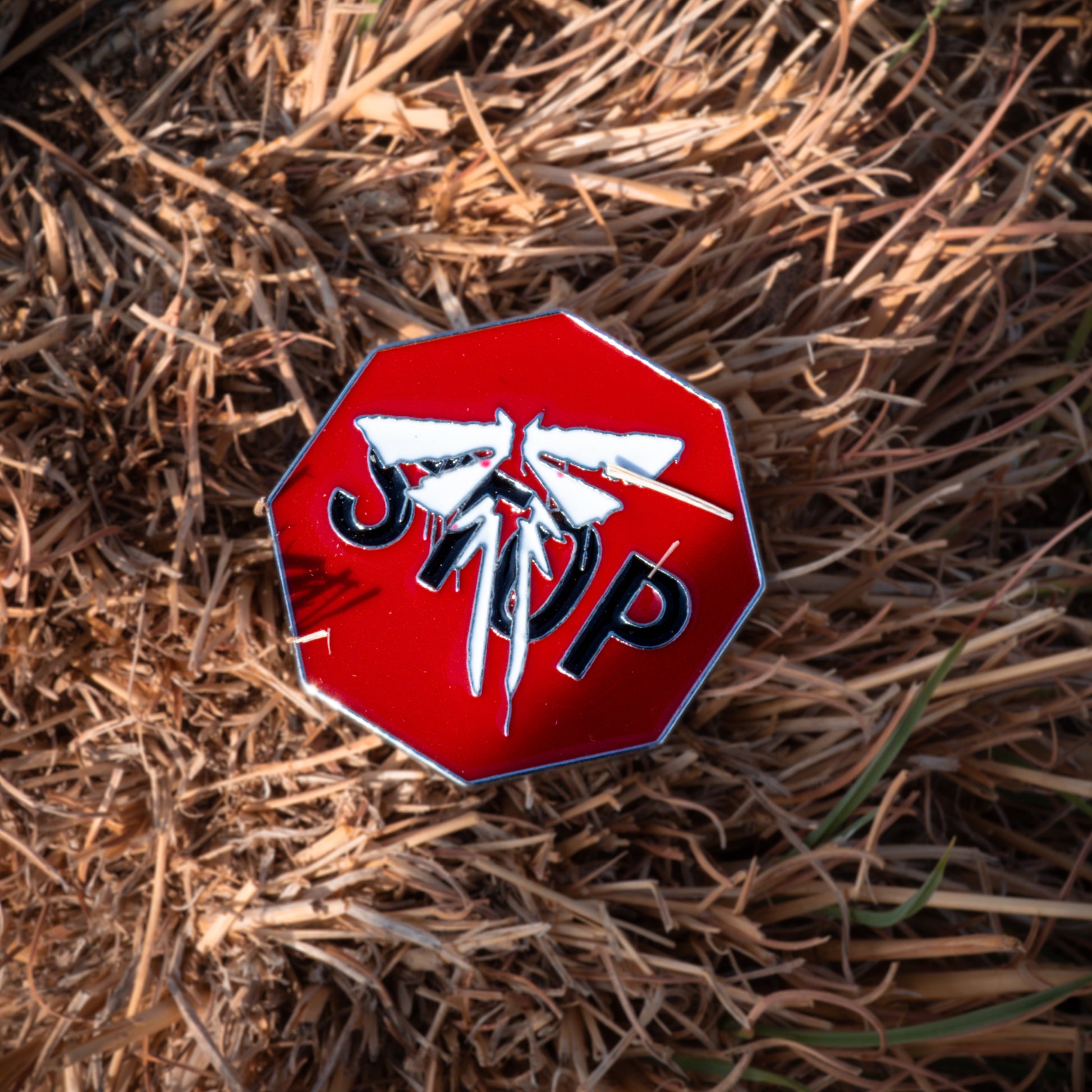 The Last of Us Part II Simple Firefly Stop Sign Metal Pin - Available at 2Fast2See.co