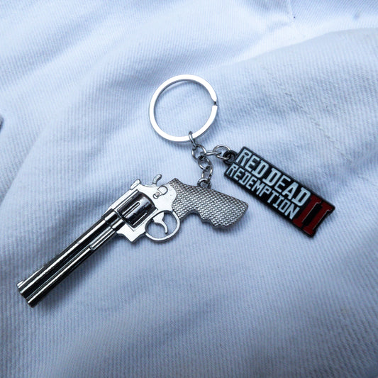 Red Dead Redemption 2 Revolver Metalic Keychain