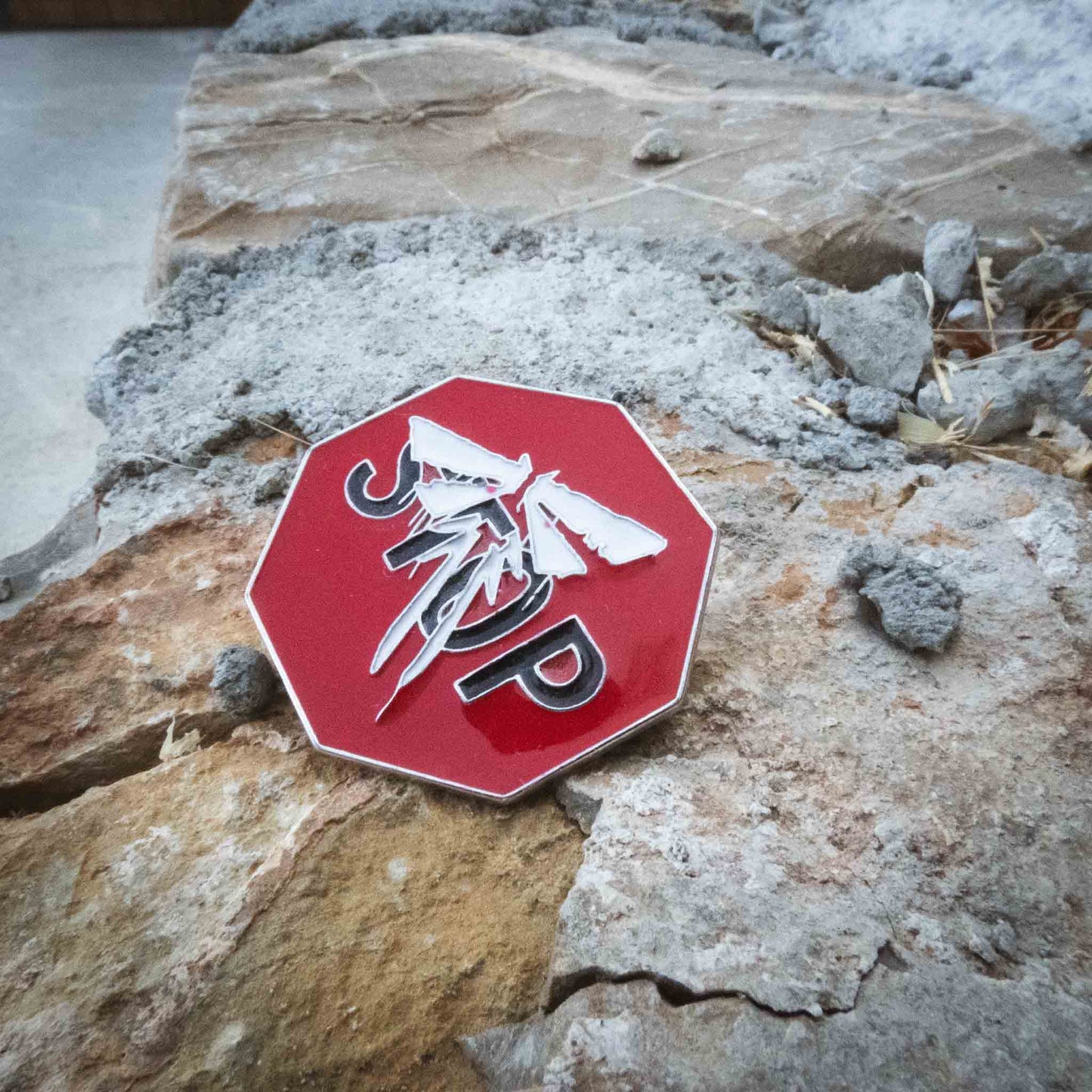 The Last of Us Part II Simple Firefly Stop Sign Metal Pin