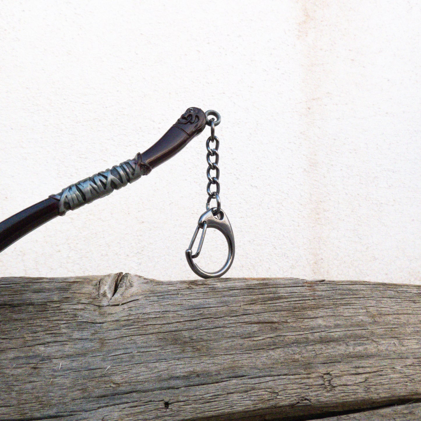 God of War Leviathan Silver Axe Keychain with Clasp