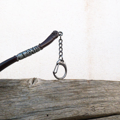 God of War Leviathan Silver Axe Keychain with Clasp