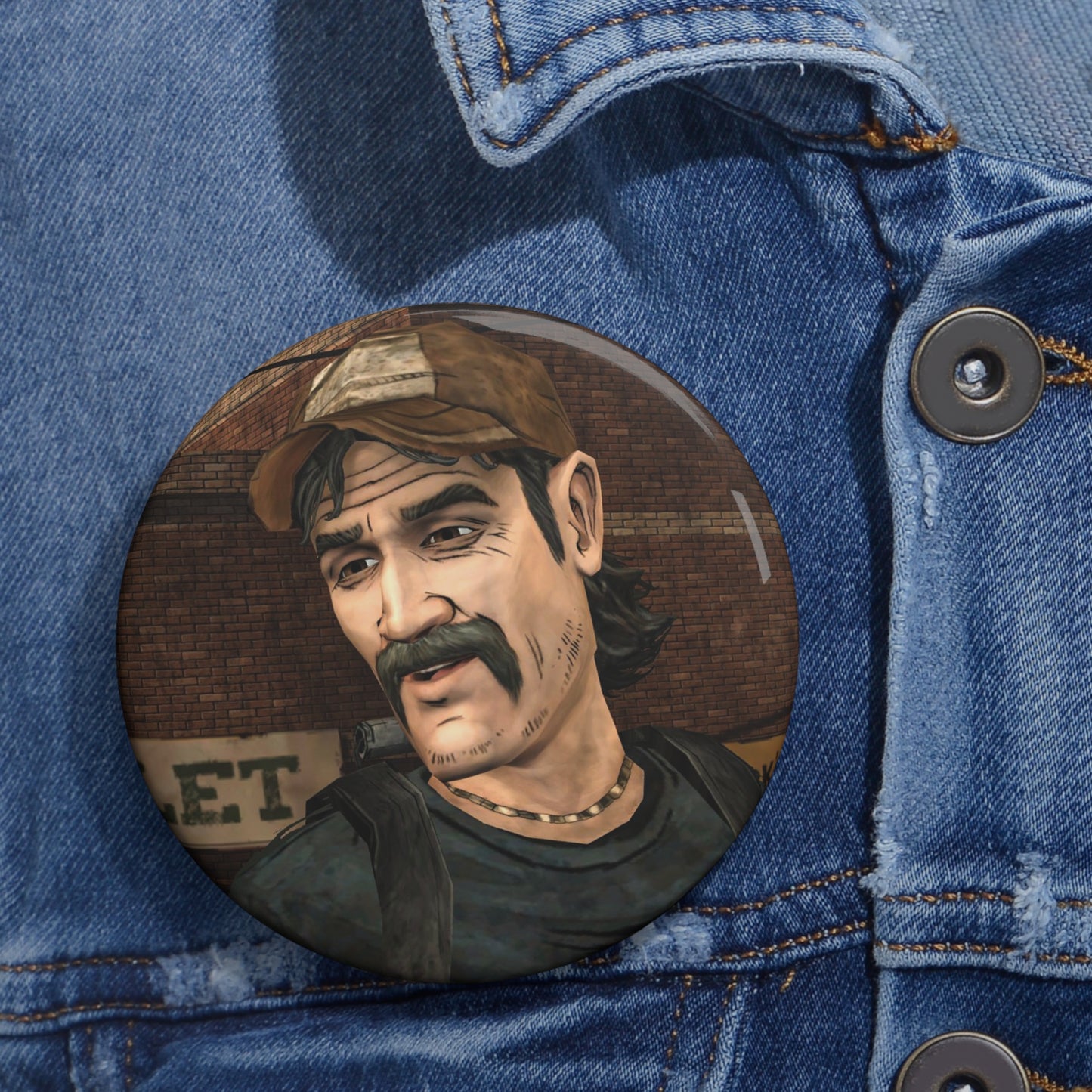 Telltales The Walking Dead Kenny Handmade Brooch